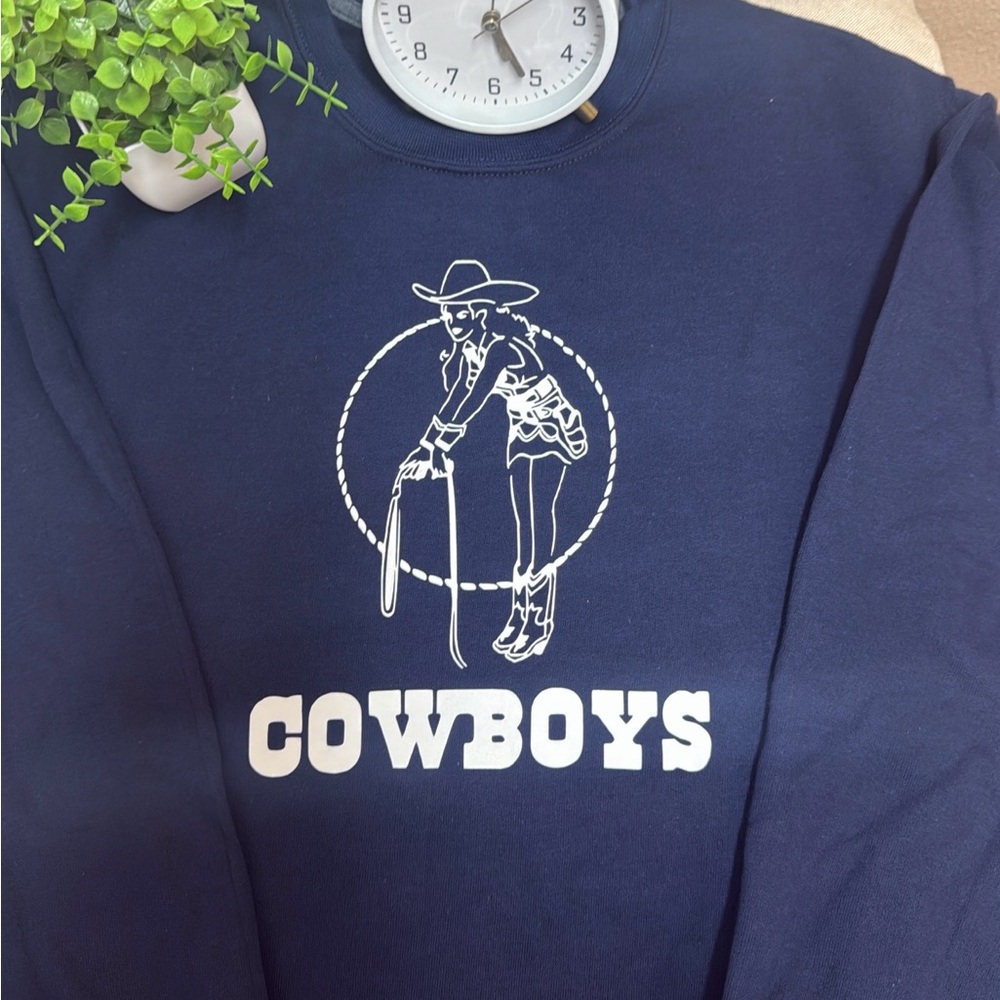 Cowboys Navy Blue Sweater
